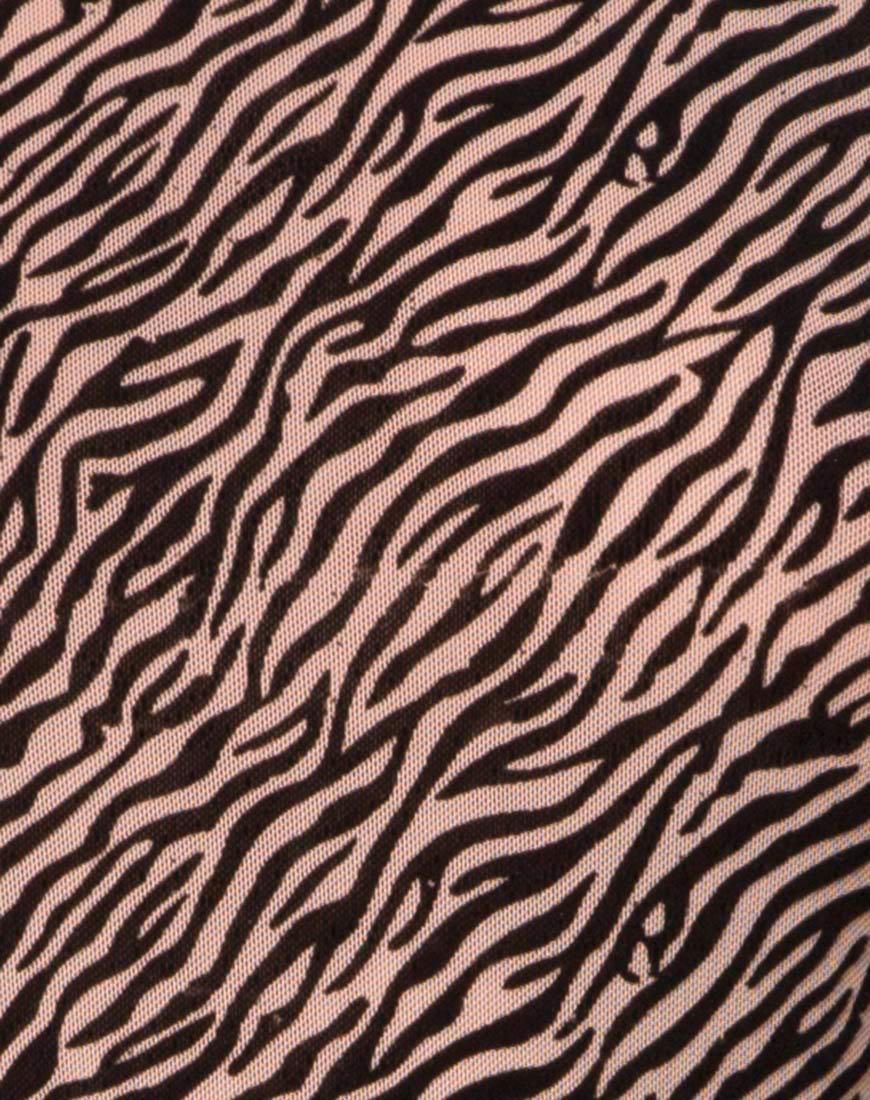 Image of Torin Bodycon Dress in Tiger Net Tan