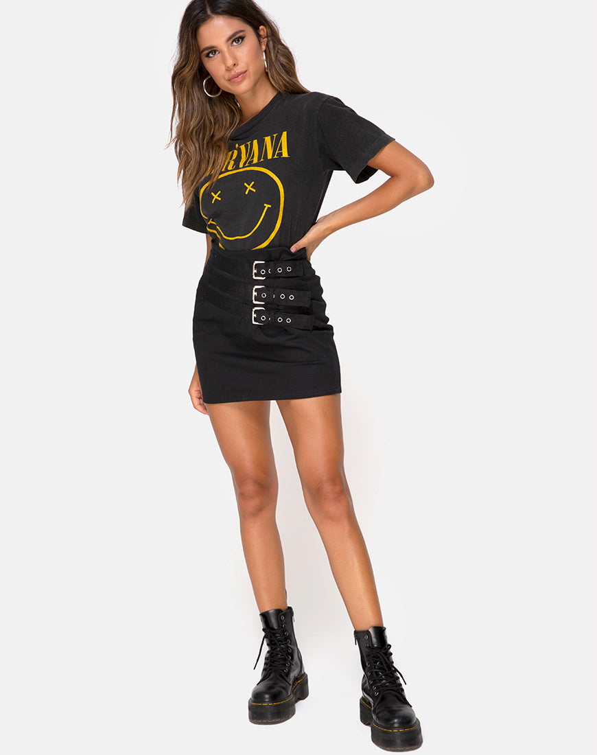 Image of Tribel Mini Skirt in Black