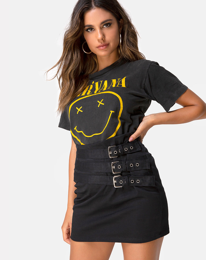 Image of Tribel Mini Skirt in Black