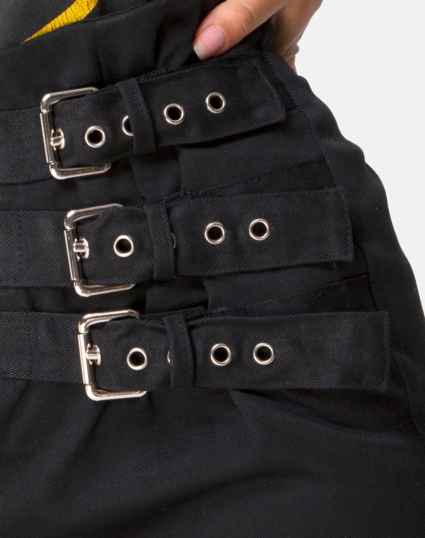 Image of Tribel Mini Skirt in Black