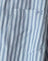 Grey and White Stripe with M Embroidery