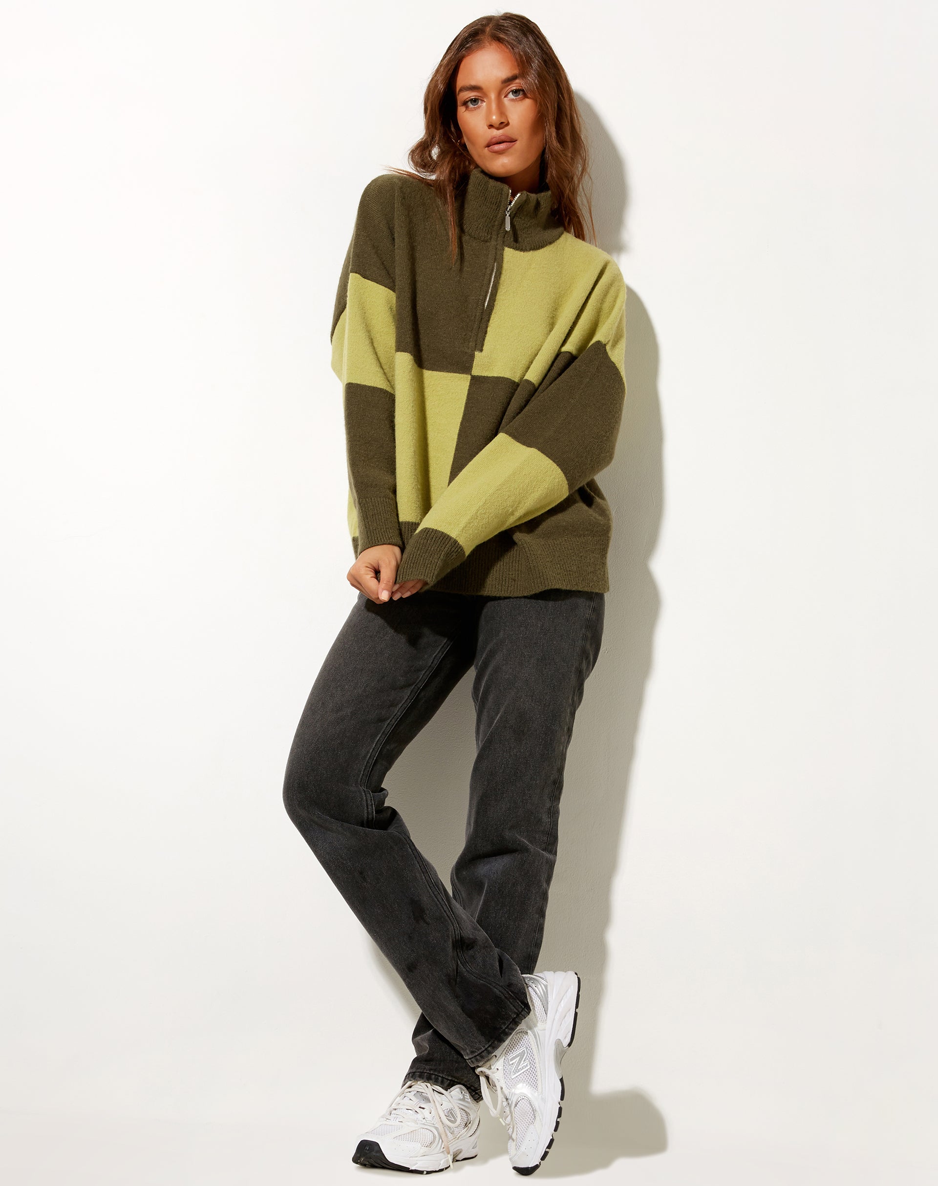 La hearts half zip cropped store sweatshirt