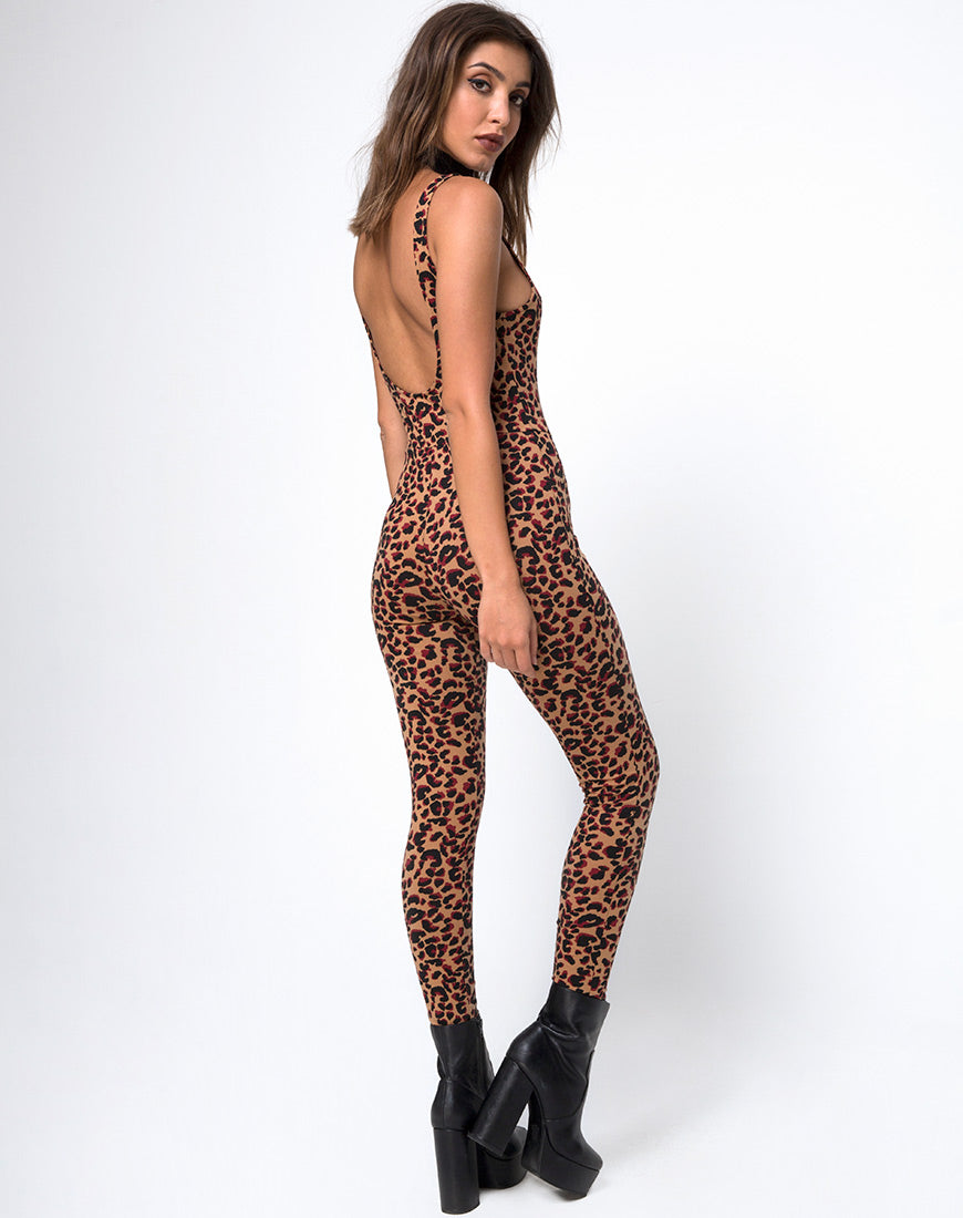 Unitard in Jungle Leopard