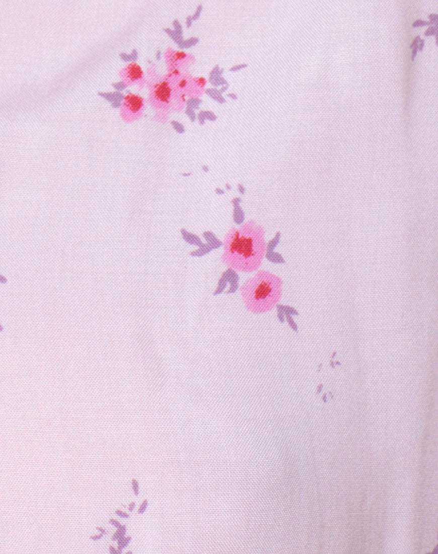 Image of Vacoal Blouse in Forget Me Not Floral Pink