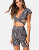 Image of Valiza Cycle Twinset in Rar Leopard Grey