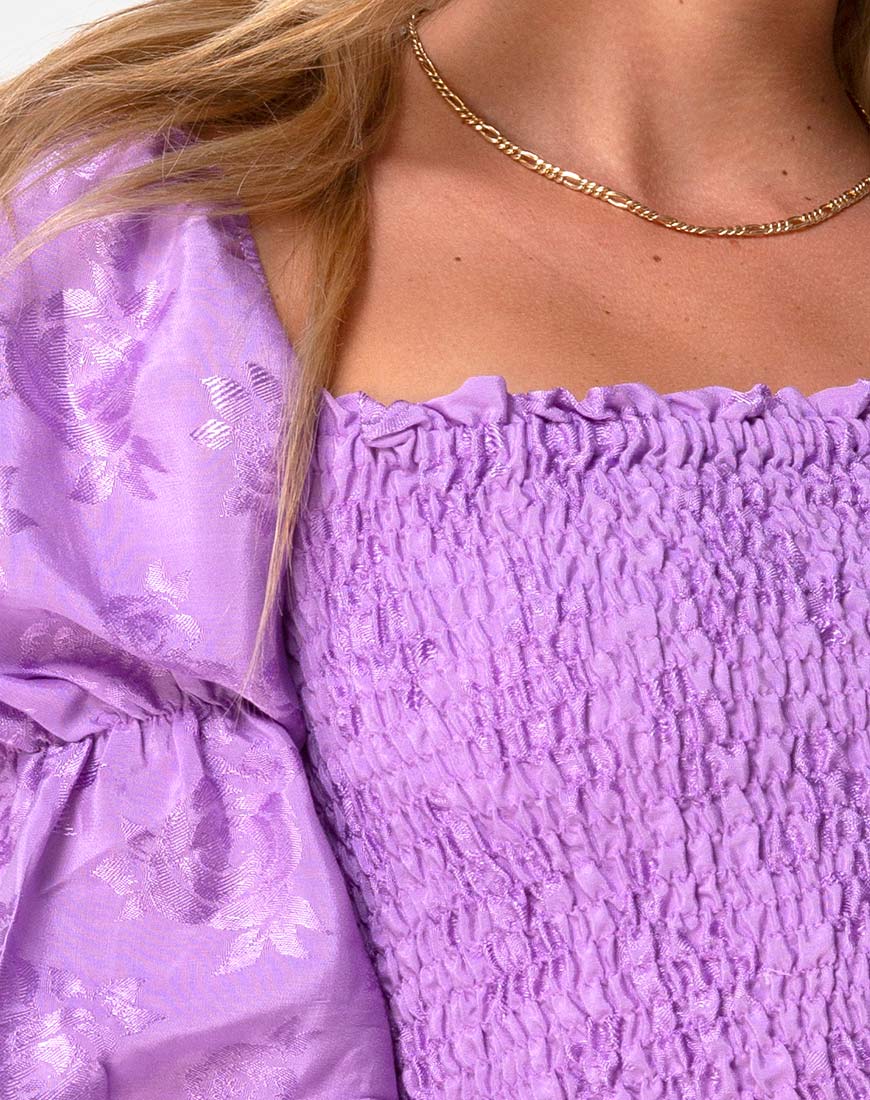 Image of Velina Top in Satin Rose Lilac