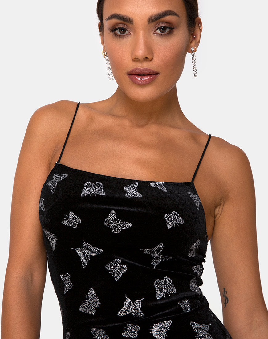 Butterfly discount velvet dress