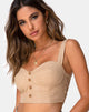 Image of Viben Crop Top in Taupe