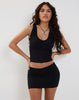 Images of Vidia V Front Mini Skirt in Black
