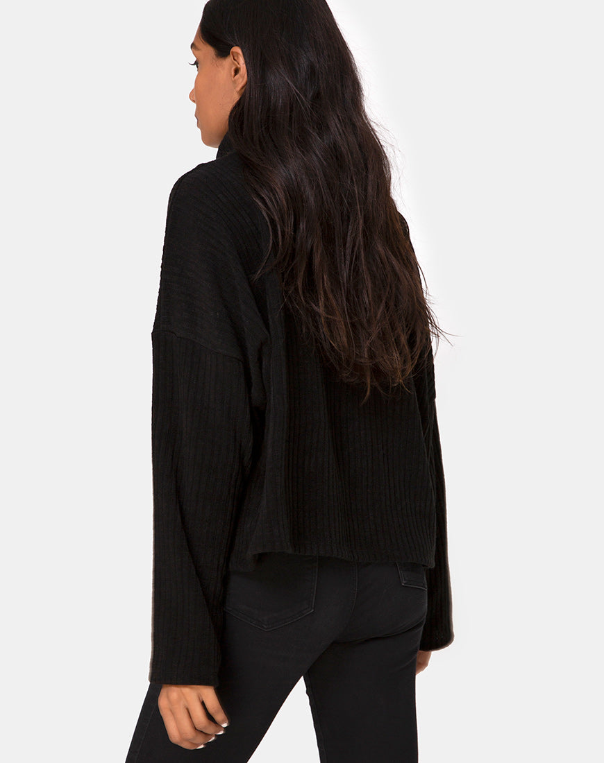 Image of Vinnie Jumper in Knit Black
