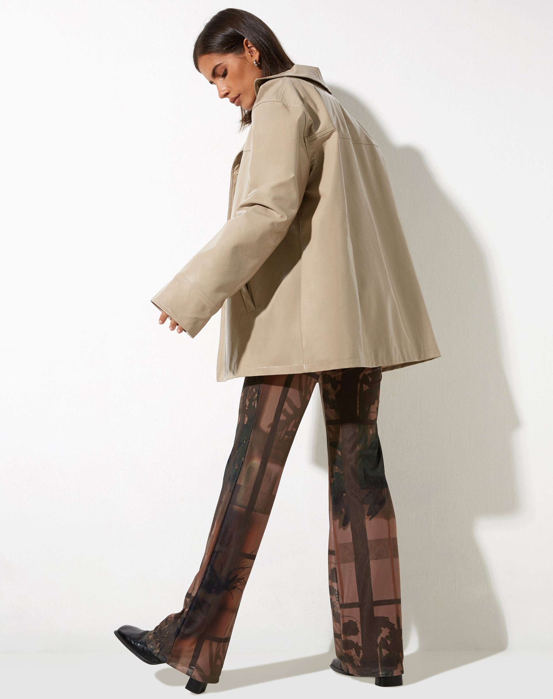 image of  Walta Jacket in PU Putty