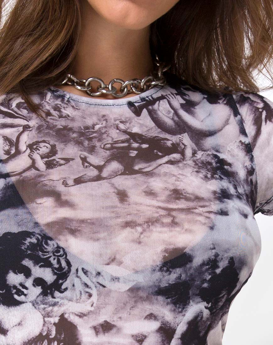 Image of Whitney Bodycon Dress in Cherub Mesh