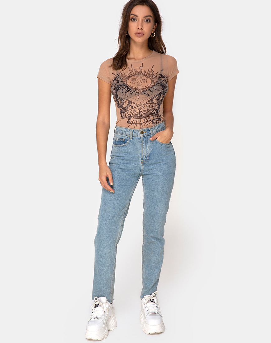 Image of Whitney Tee Alchemy in Net Taupe