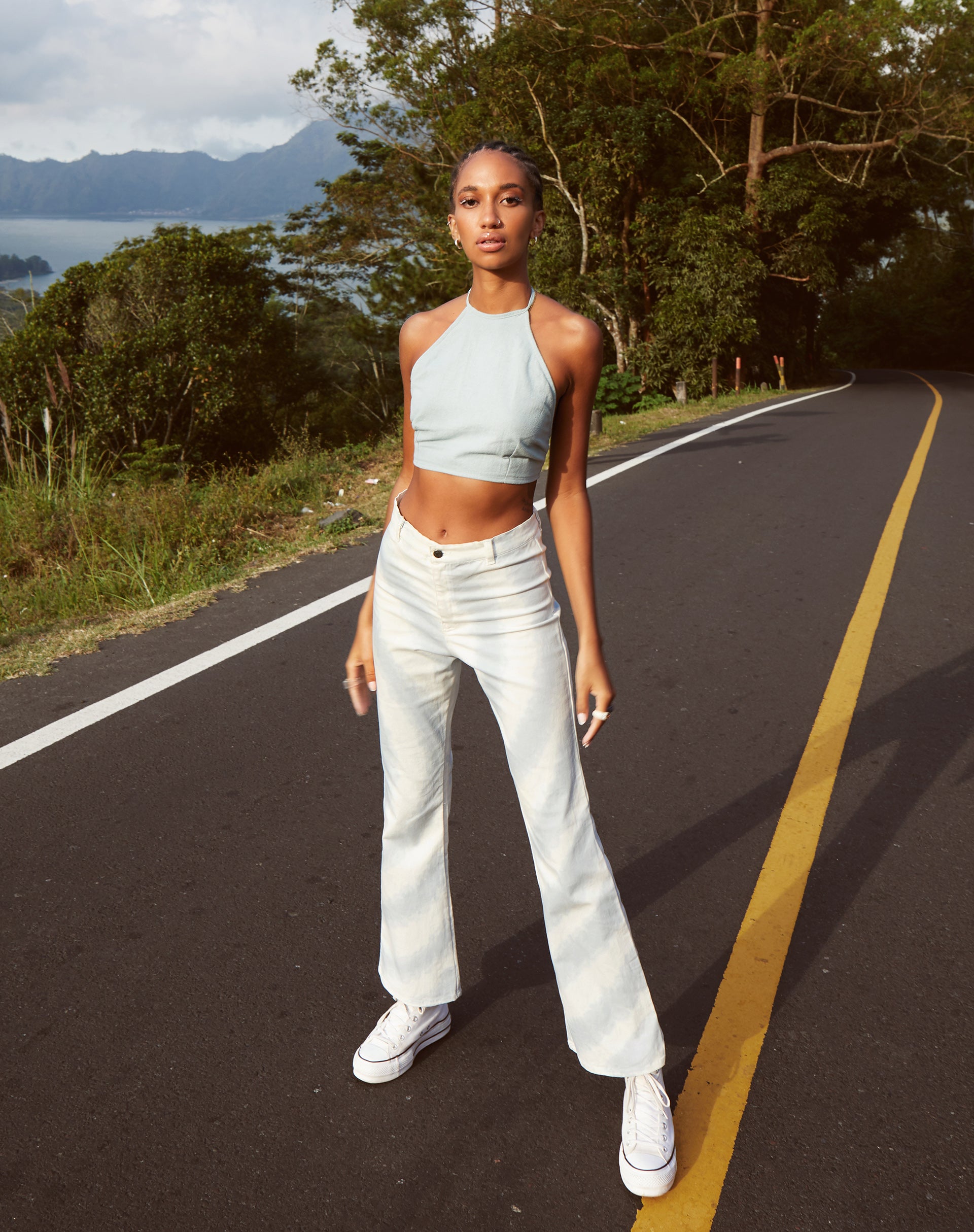 White trouser best sale jeans