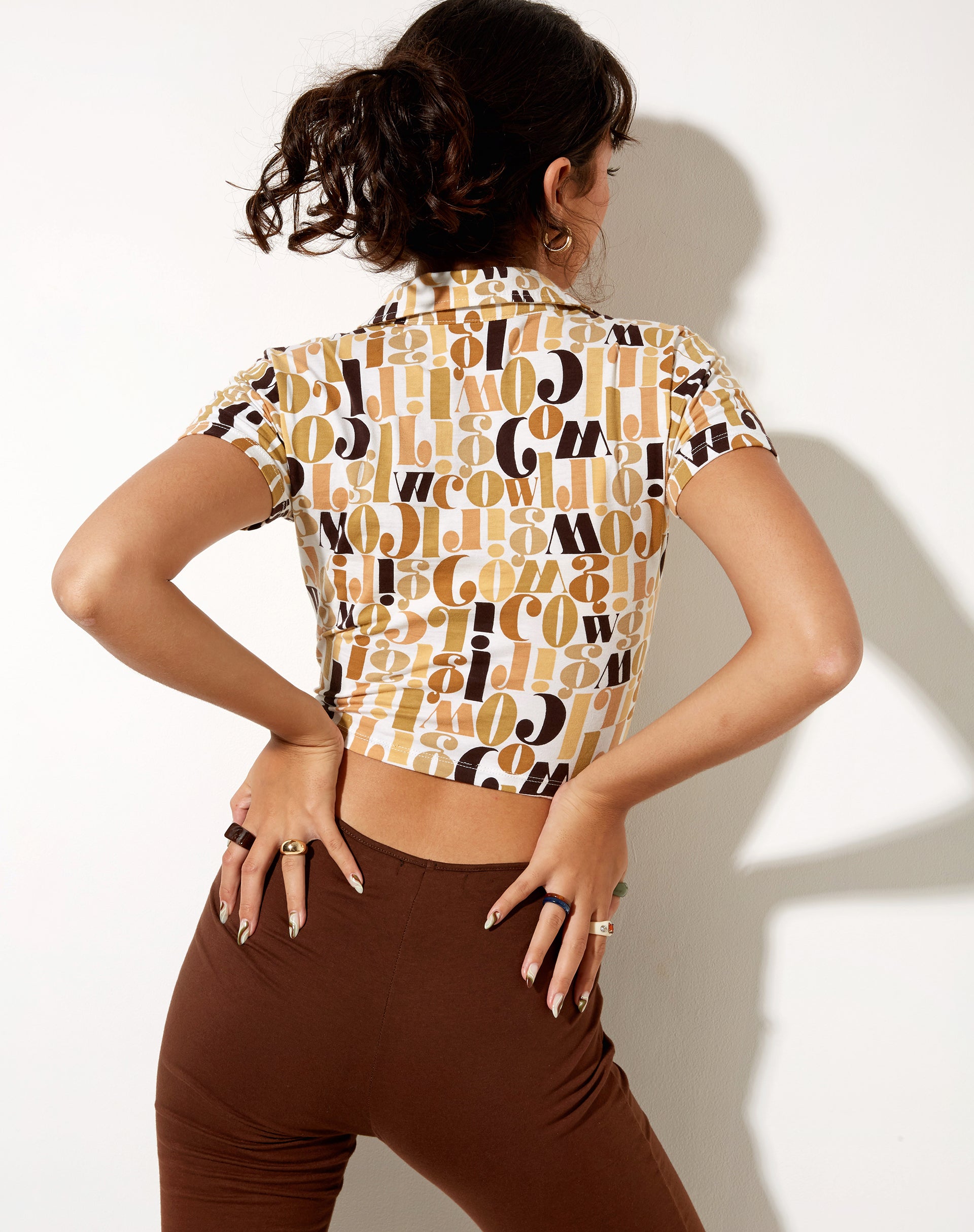 Image of Wuma Cropped Shirt in Cowgirl