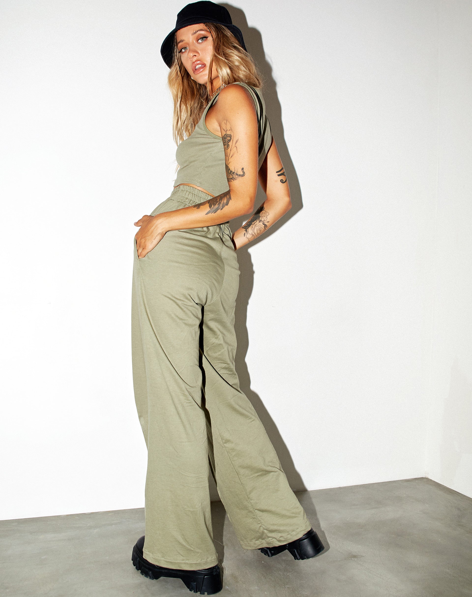 Image of Wungu Trouser in Grey Sage Angelo Embro