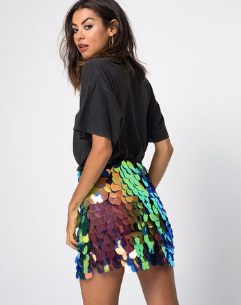 Tear Drop Sequin Skirt main image 1