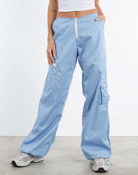 Light blue on sale cargo trousers