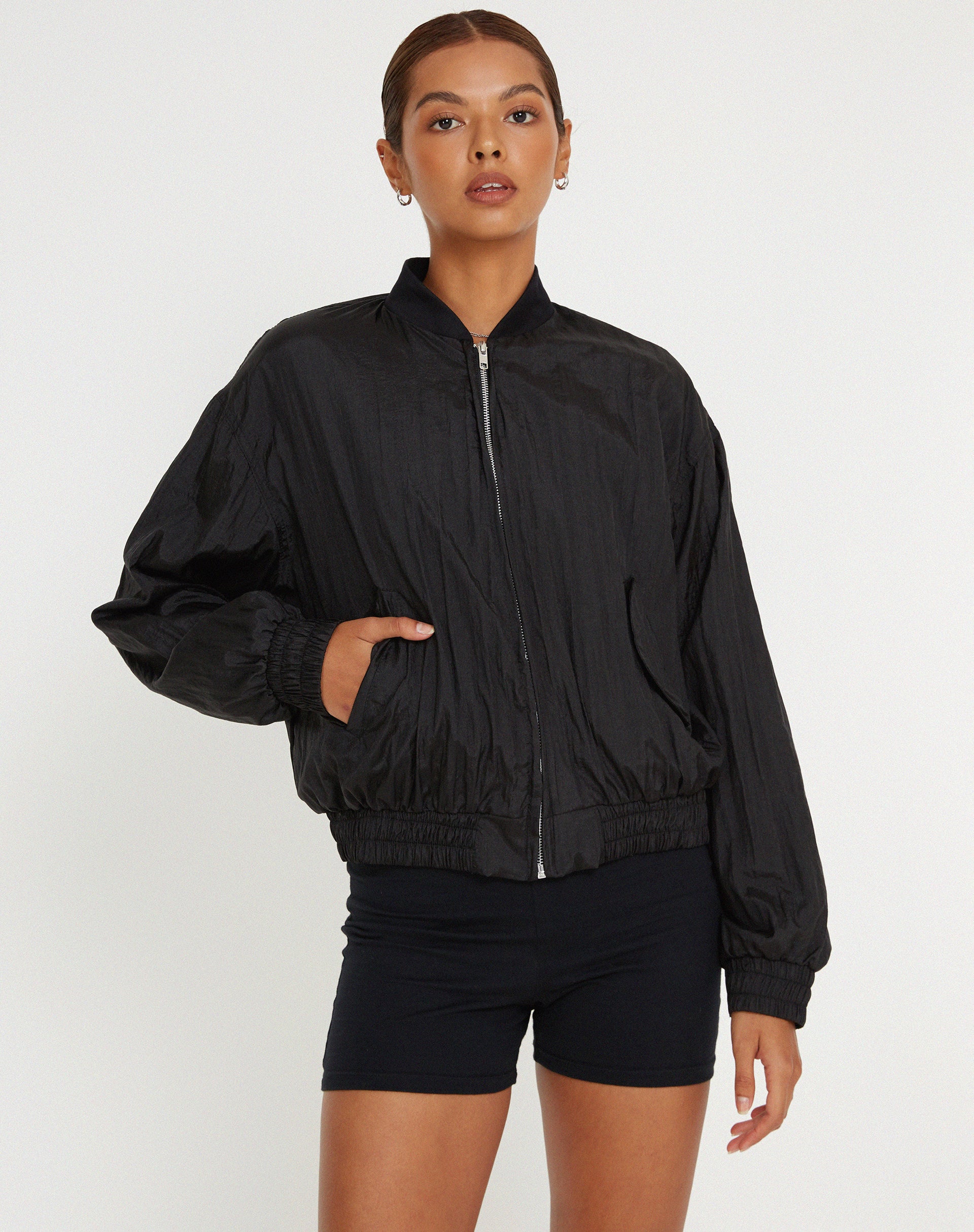 image of Yuu Shell Jacket in Black