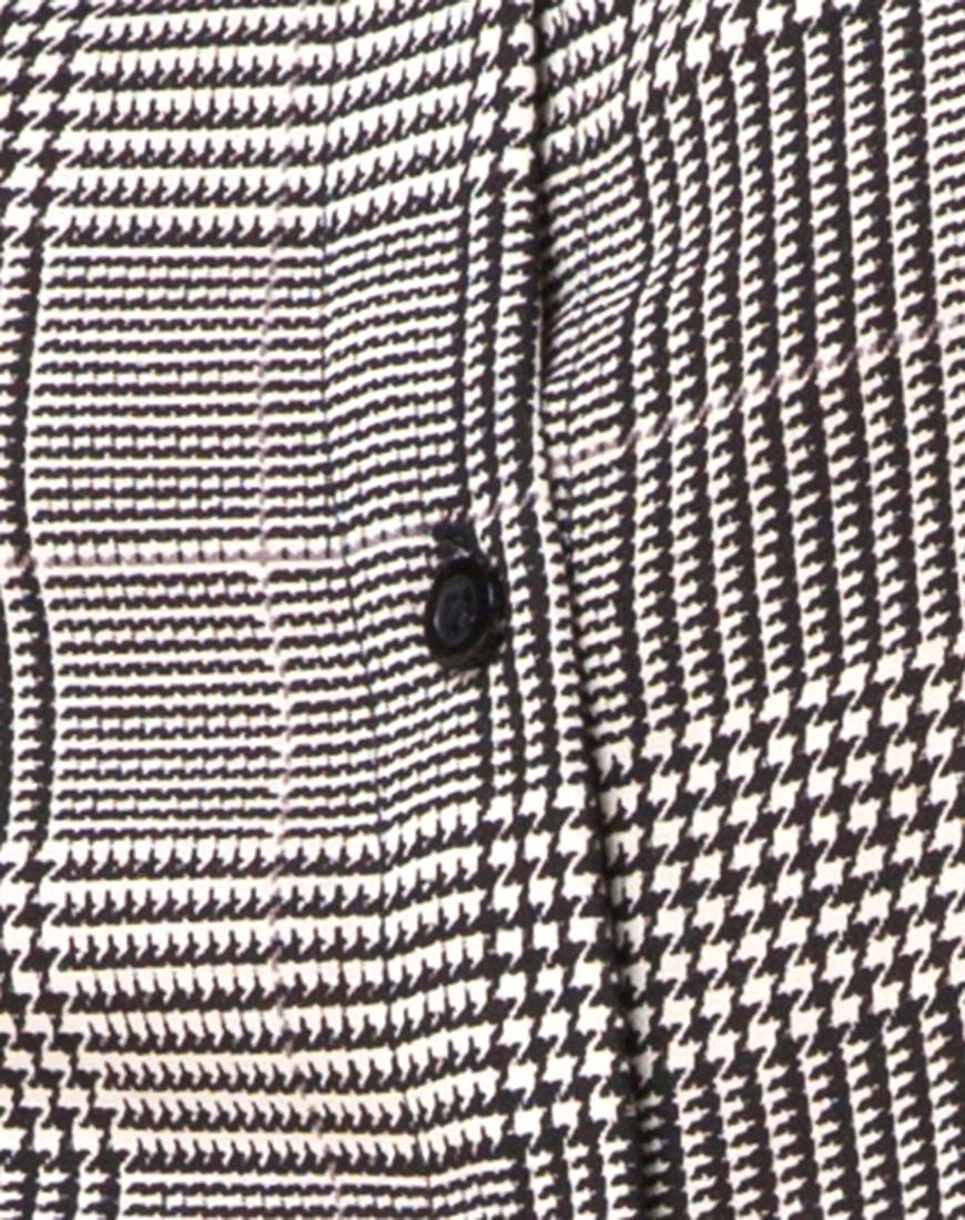 Image of Zavacca Mini Dress in Charles Check Grey