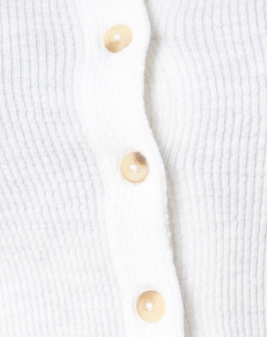 Image of Zilena Bodycon Dress in Rib Ivory