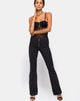Image of Zolia Trouser in Pinstripe Black