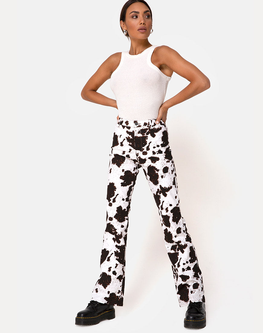 Zoven Trouser in Cow Hide