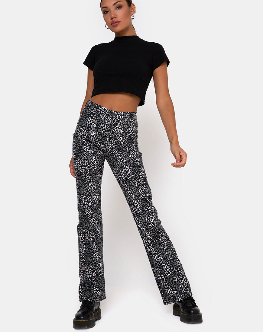 Image of Zoven Trousers in Rar Leopard Grey