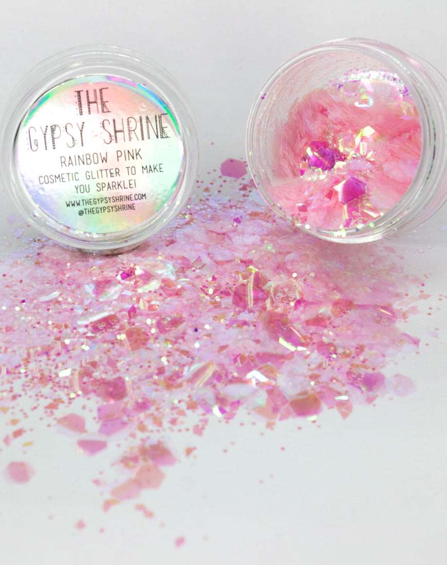 The Gypsy Shrine Rainbow Pink Glitter Pot