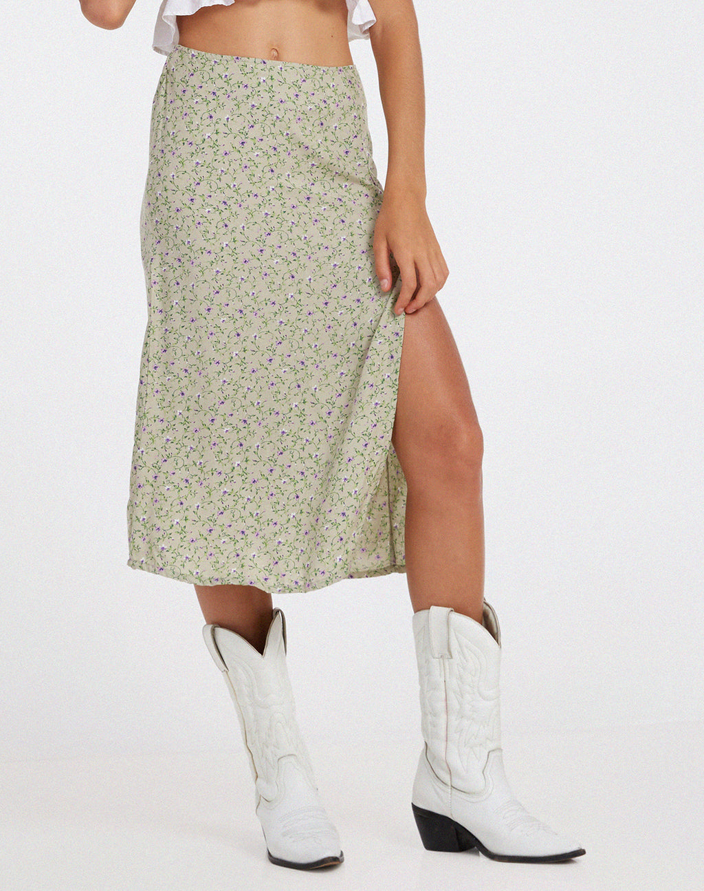 Seko Midi Skirt in Parma Violet